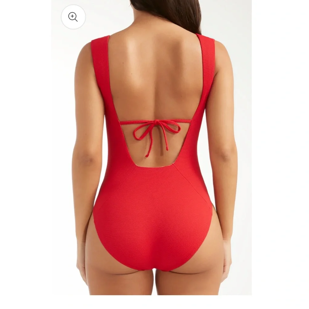 Hermoza Josephine red one piece swimsuit, 10 NWT